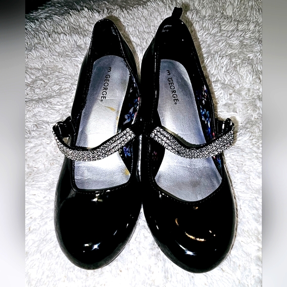 Dressy George block heels size 3 (little girls) - Picture 1 of 4